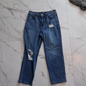 Hollister Ultra High Rise Vintage Straight Leg Stretch 5 Short W27 L25